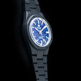 Nivada Grenchen 68022A77 F77 Black Ceramic Lapis Lazuli on Bracelet image 1 thumbnail