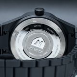 Nivada Grenchen 68022A77 F77 Black Ceramic Lapis Lazuli on Bracelet image 7 thumbnail