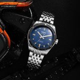 Vulcain 660170A37.BHM286 Skindiver Nautique Blue with Khaki Brown Lum image 6 thumbnail