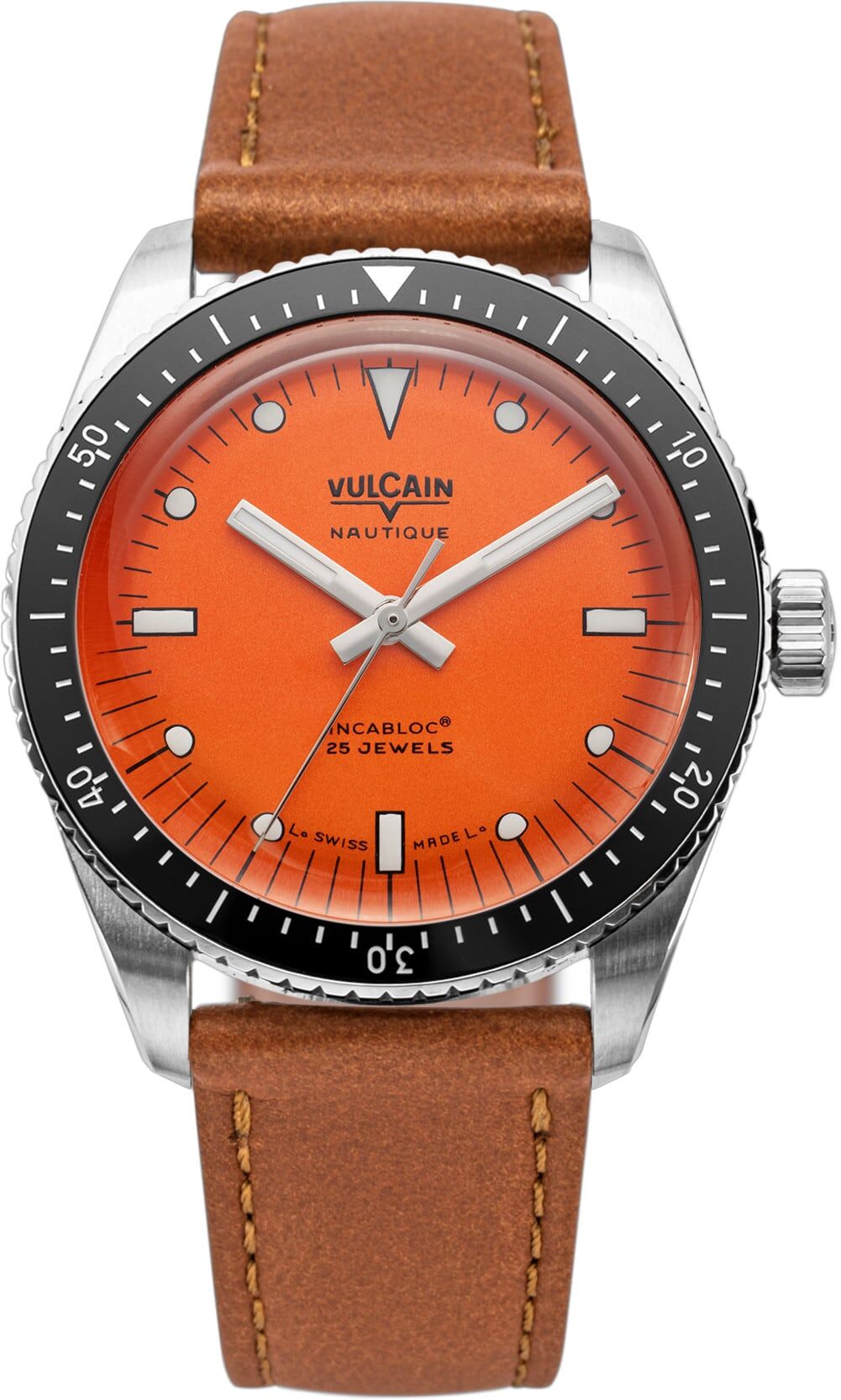 Vulcain 660170A67.BAC207 Skindiver Nautique Orange Dial