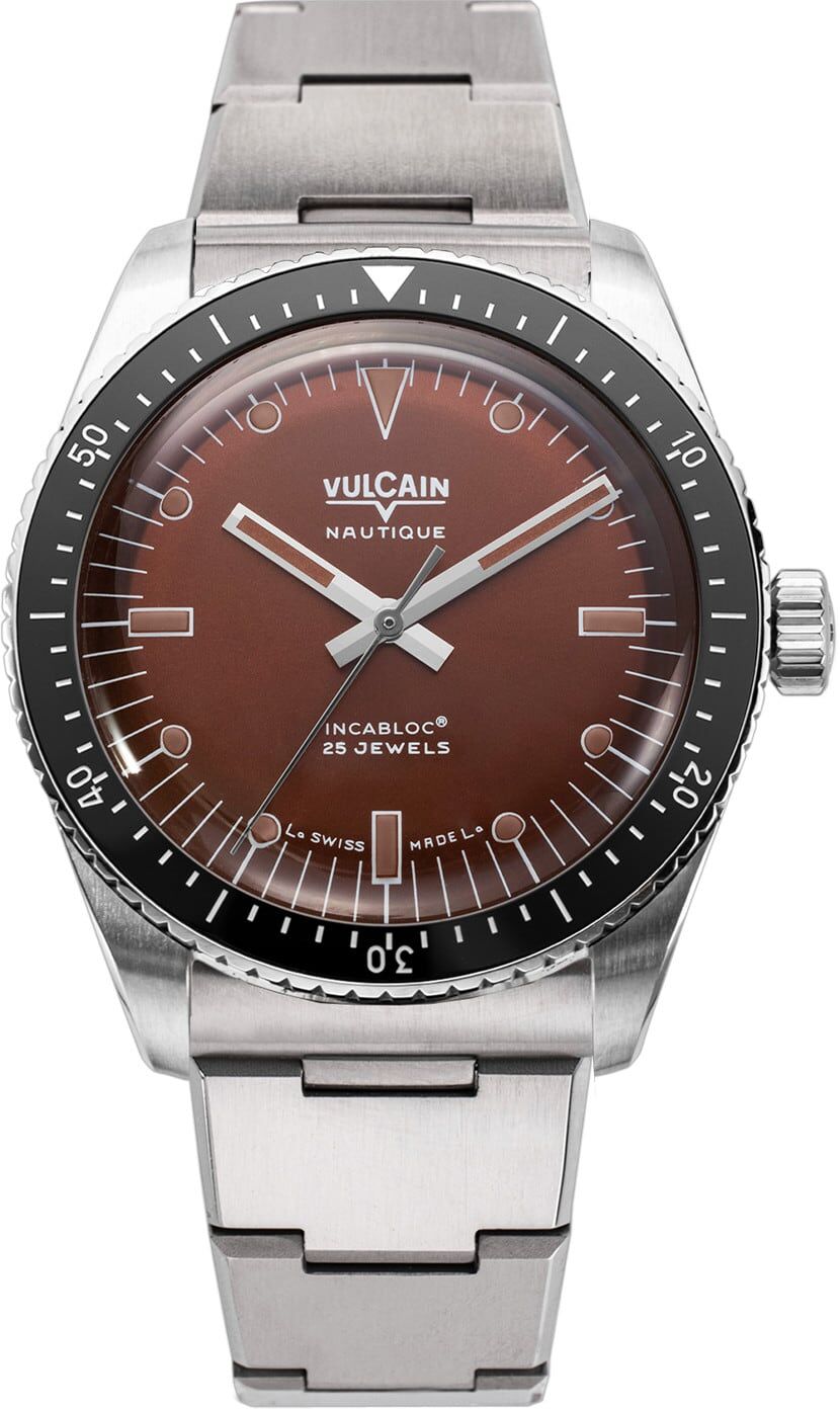 Vulcain 660170A47.BHM286 Skindiver Nautique Brown Dial
