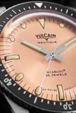 Vulcain 660170B87.BHM286 Skindiver Nautique Salmon Beige Luminova image 3 thumbnail