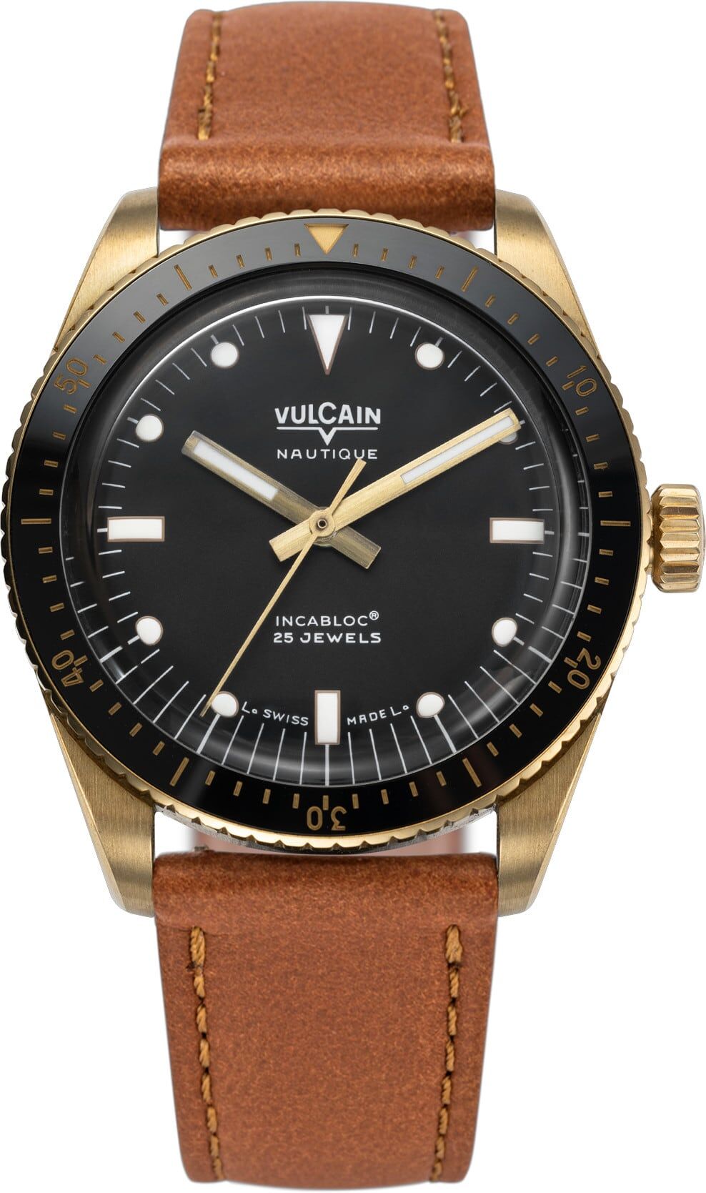 Vulcain 662170A07.BNC207 Skindiver Nautique Bronze & Black