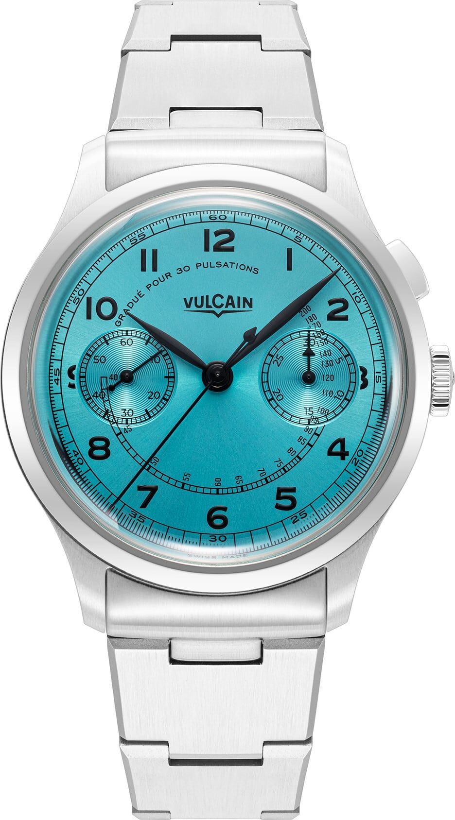 Vulcain 650167A38.BHM288 Monopusher Heritage Turquoise