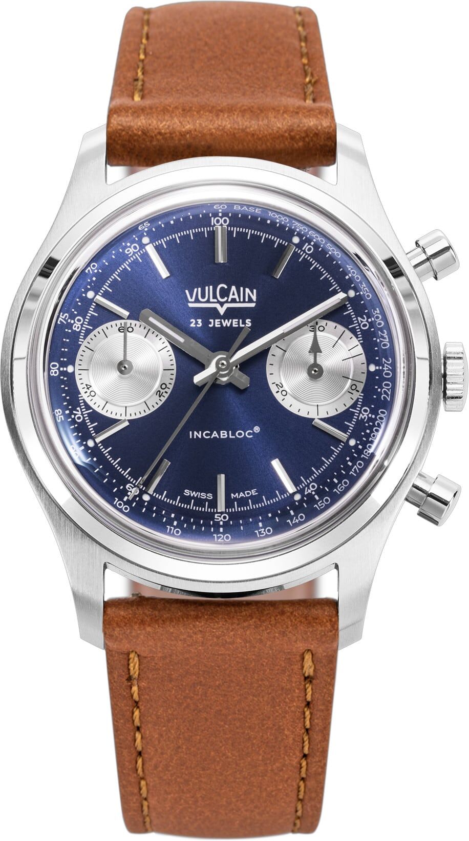 Vulcain 640109A30.BAC207 Chronograph 70's Blue