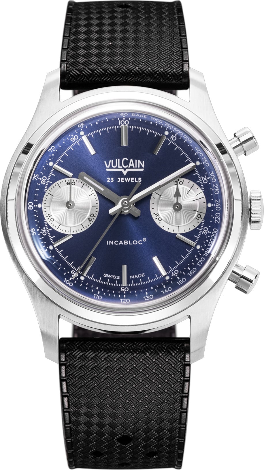 Vulcain 640109A30.BAR200 Chronograph 70's Blue