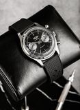 Vulcain 640109A00.BAR200 Chronograph 70's Black & Silver image 2 thumbnail