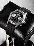 Vulcain 640109A00.BAR200 Chronograph 70's Black & Silver image 1 thumbnail