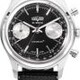 Vulcain 640109A00.BAR200 Chronograph 70's Black & Silver image 0 thumbnail