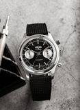 Vulcain 640109A00.BAR200 Chronograph 70's Black & Silver image 4 thumbnail