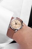 Vulcain 100268B87.BAC207 Cricket Classique 39mm Khaki Brown image 1 thumbnail