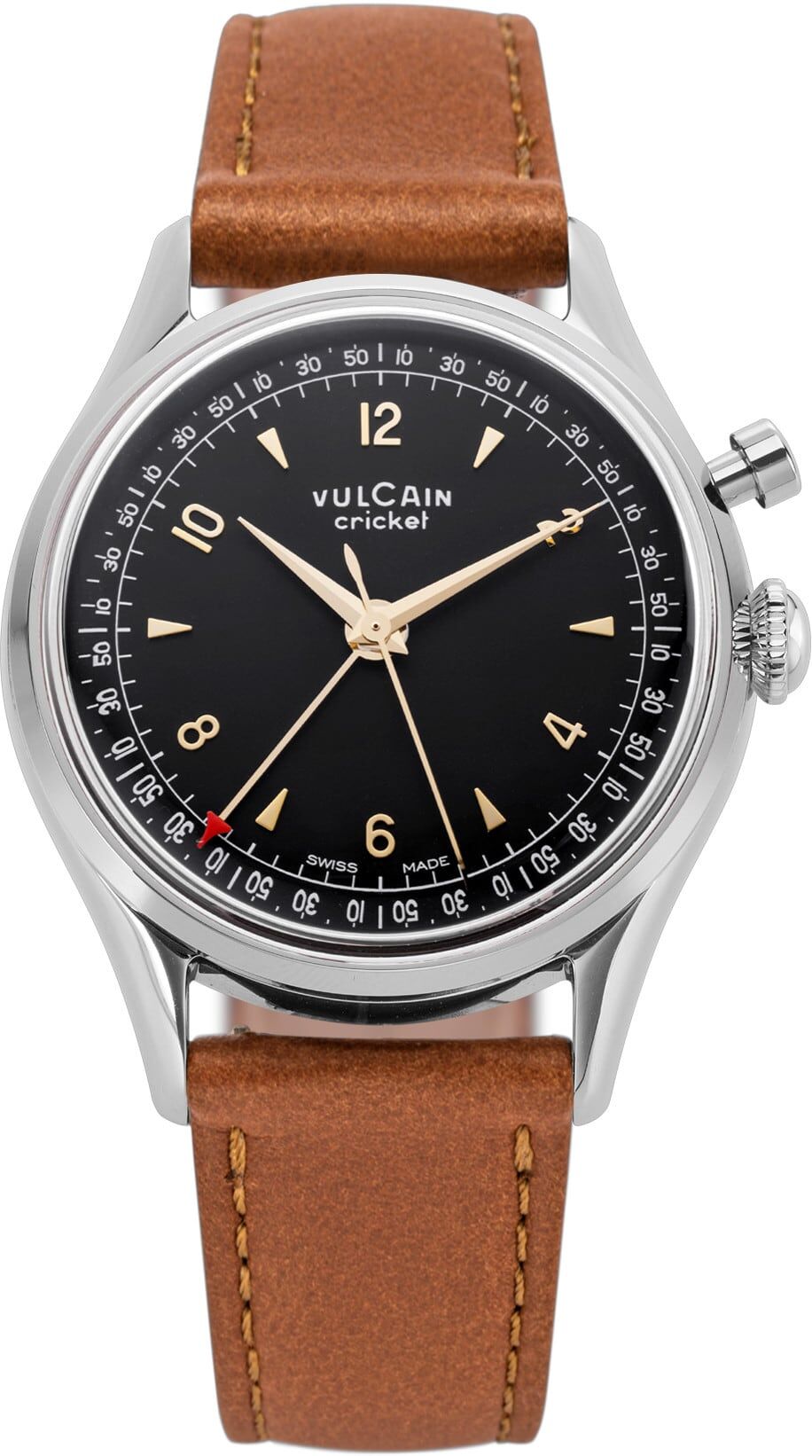Vulcain 100269A06.BAC307 Cricket Tradition 36mm Black & Gold