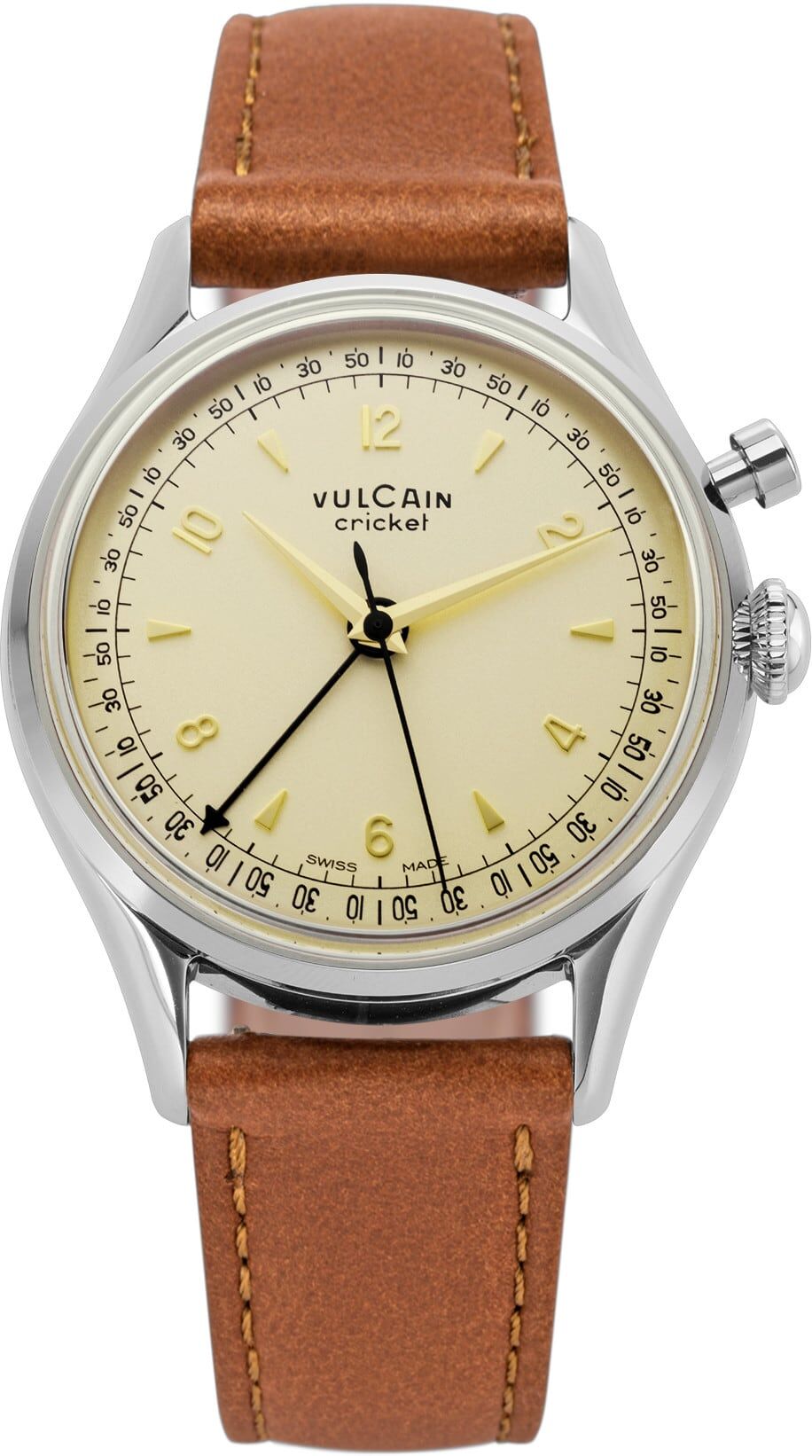 Vulcain 100268A76.BAC207 Cricket Tradition 39mm Eggshell