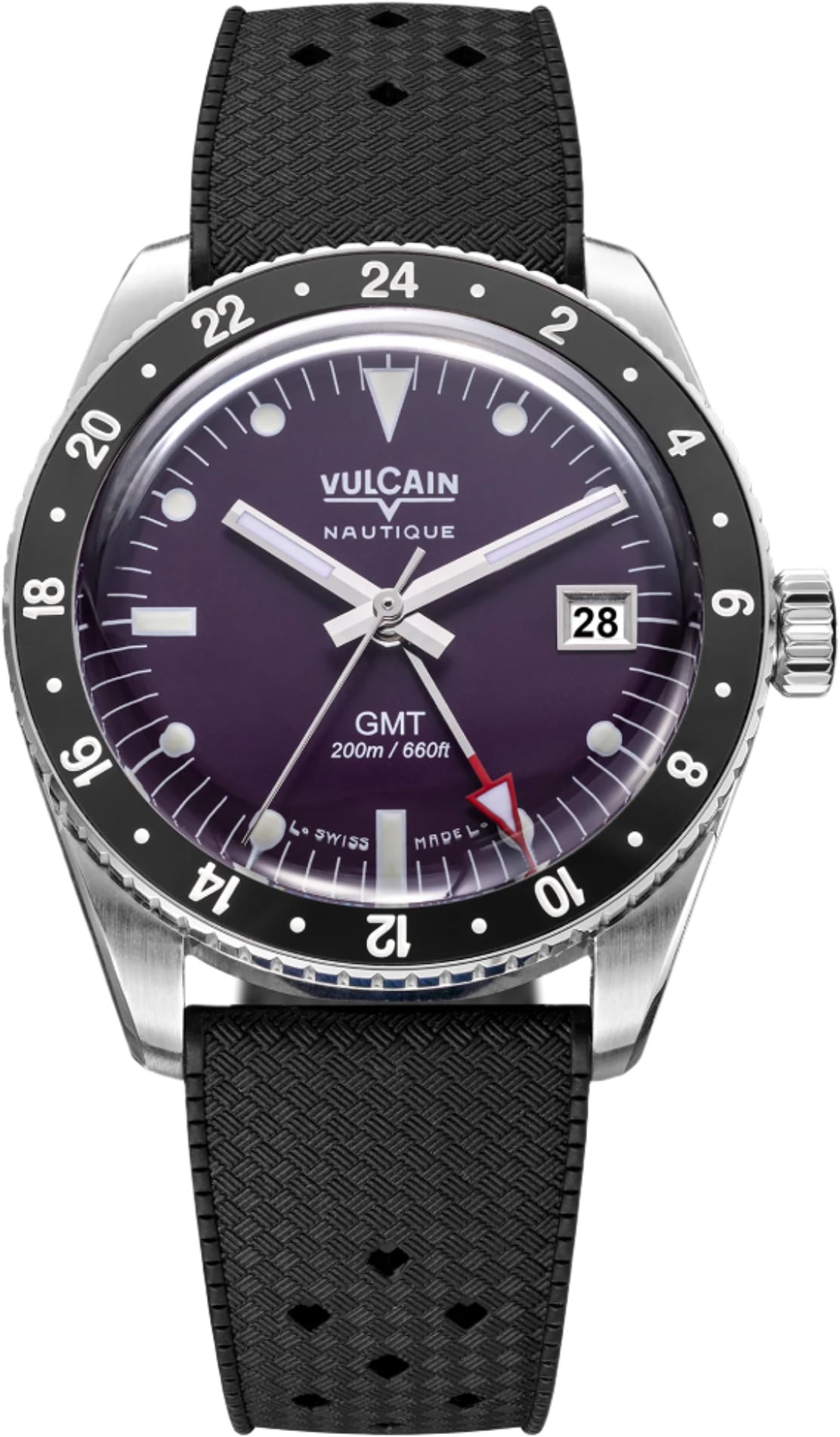 Vulcain 680174A17.BAR200 Skindiver GMT Purple
