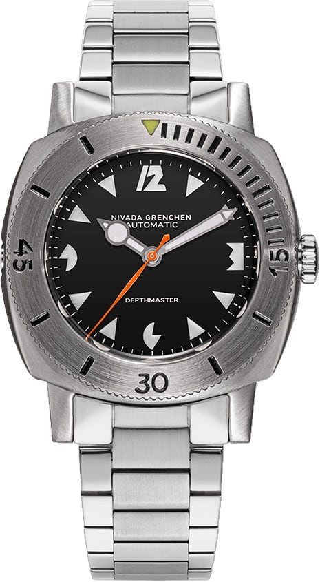 Nivada Grenchen 14102A20 White Pacman Depthmaster