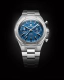 Nivada Grenchen 68000Q77 F77 Chrono Mecaquartz Blue 38mm image 4 thumbnail