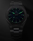 Nivada Grenchen 68000Q77 F77 Chrono Mecaquartz Blue 38mm image 1 thumbnail