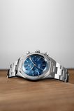Nivada Grenchen 68000Q77 F77 Chrono Mecaquartz Blue 38mm image 5 thumbnail