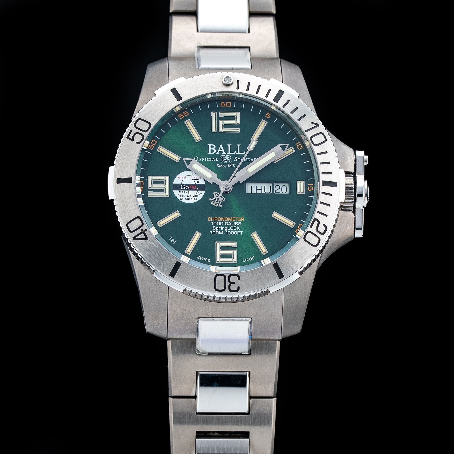 Ball DM2276A-S5CJ-GR Engineer Hydrocarbon Spacemaster II 42mm