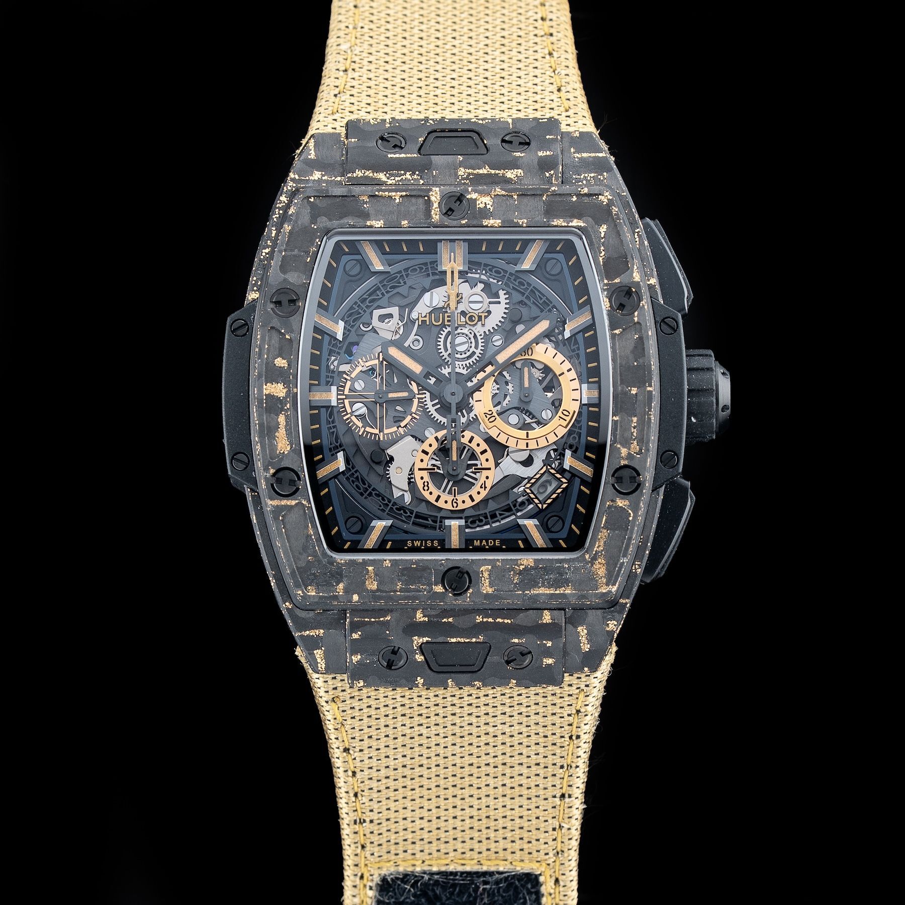 Hublot Spirit Of Big Bang Carbon Gold Tiger 42mm 642.QX.0113.RX.TIG22