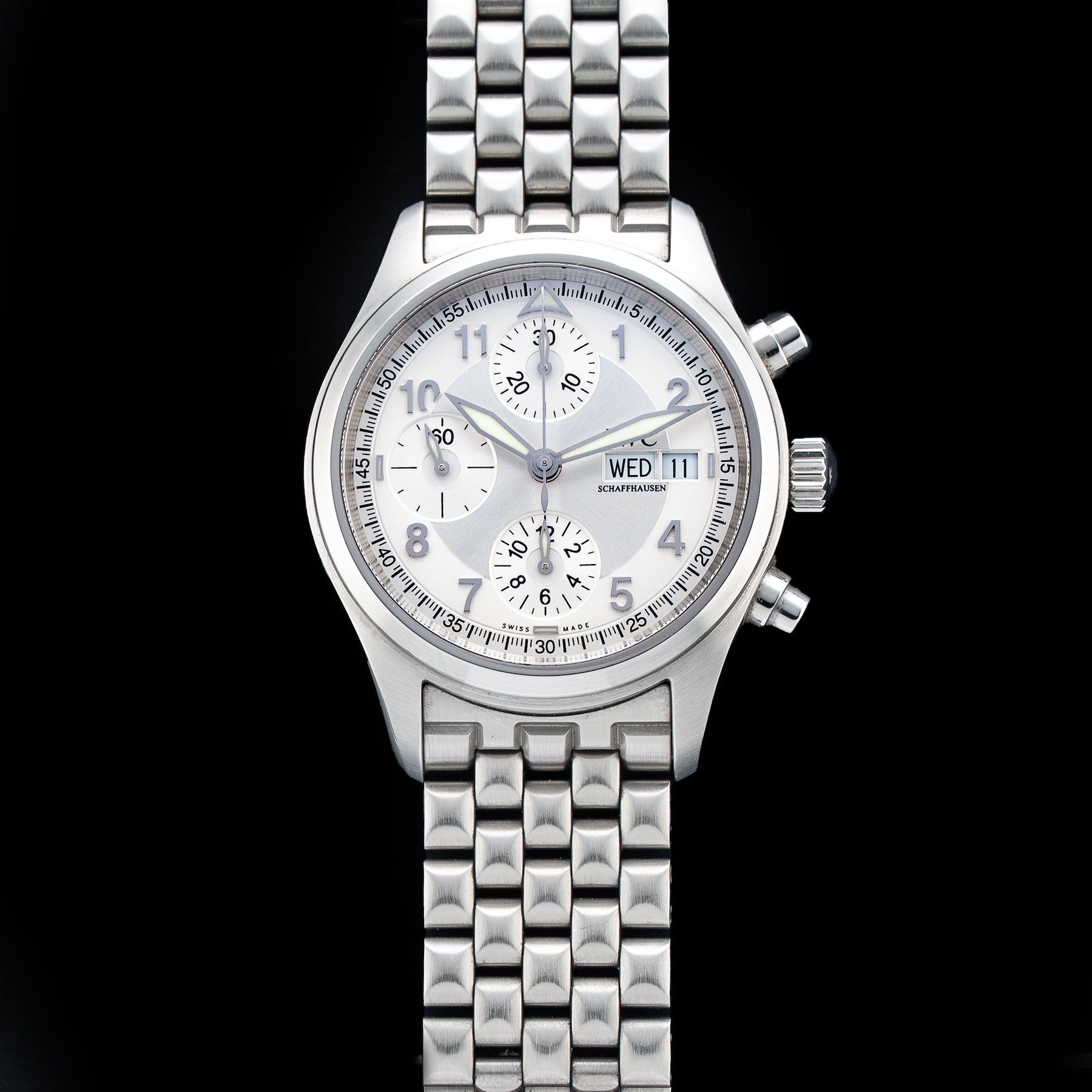 IWC IW370628 Pilot Chronograph White Dial