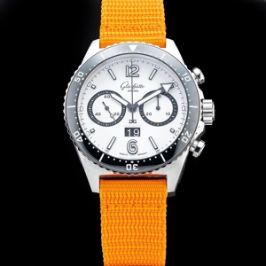 Glashütte Original Seaq Chronograph "Panda" On Black Rubber Strap 1-37-23-03-80-33