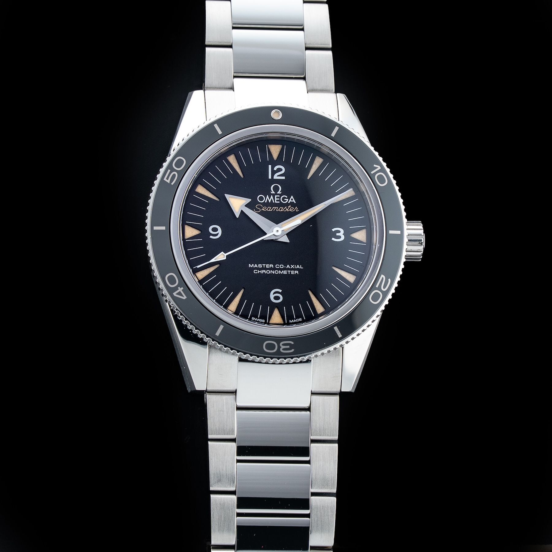 Omega 233.30.41.21.01.001 Seamaster 300 Heritage Black Dial
