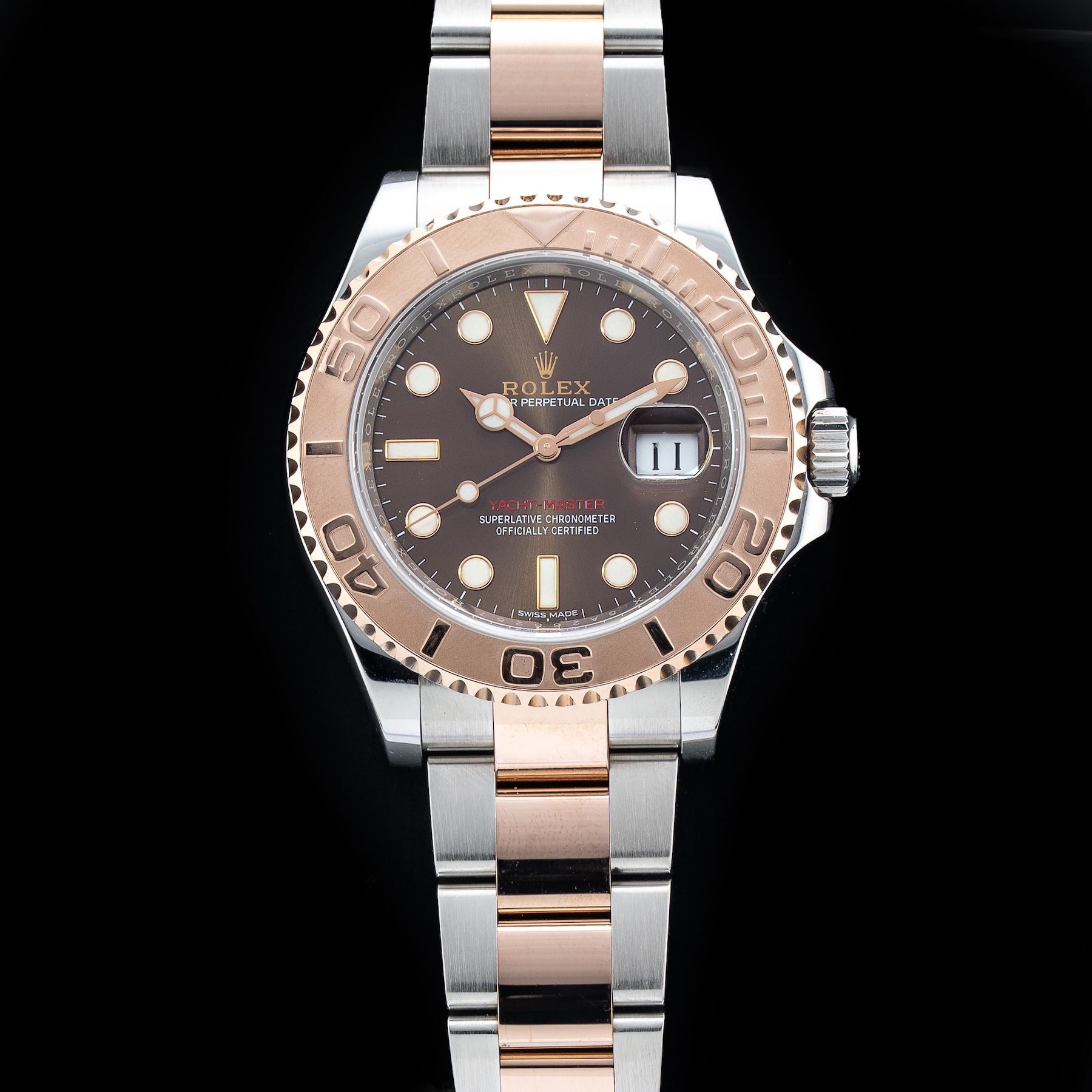Rolex Yacht-Master 40 116621-0001 Rose Gold Chocolate Dial