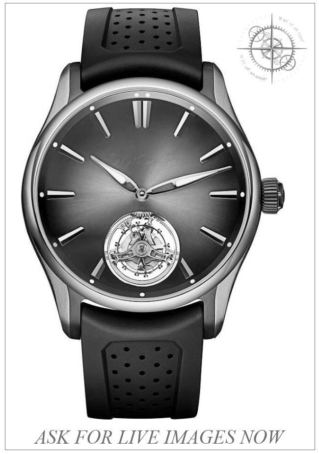 H. Moser & Cie. 3804-0901 Tourbillon Red Gold Titanium Dlc Turquoise Fumé Dial