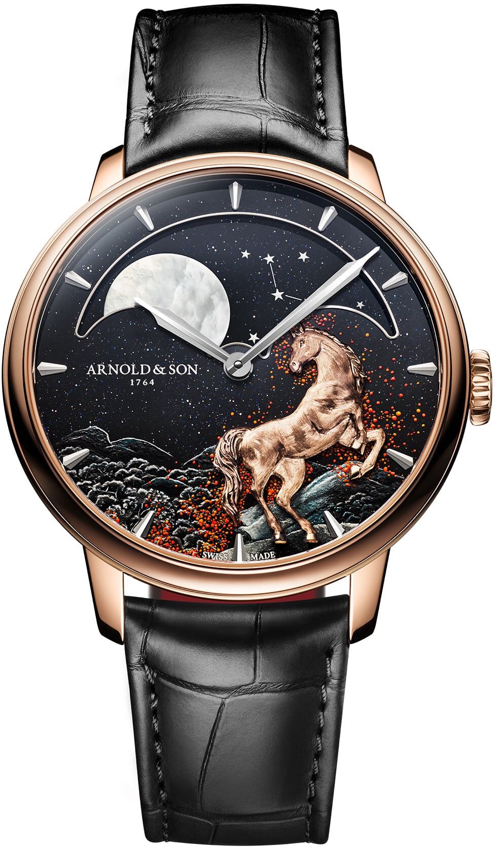 Arnold & Son 1GLBR.Z11A.C1293A Perpetual Moon 41.5 Red Gold Year Of The Horse