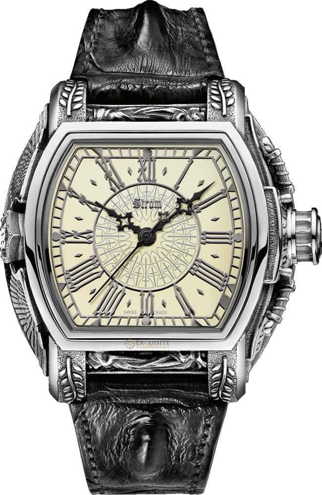 Strom Agonium Michaeli Silver Dial Bone White 