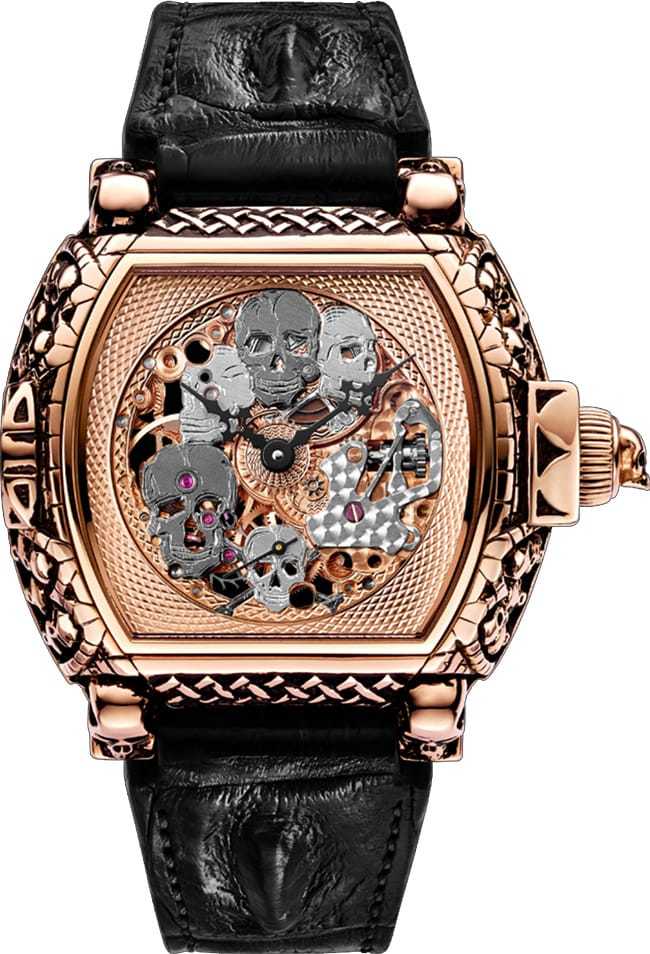 Strom Agonium Memento Mori Full Skeleton Red Gold 