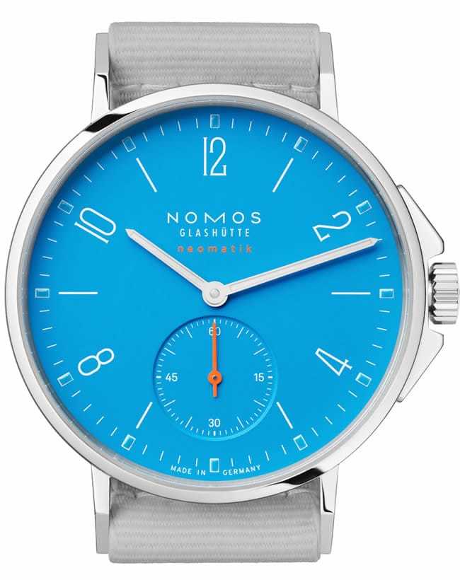 NOMOS Glashütte Ahoi Neomatik Signalblau