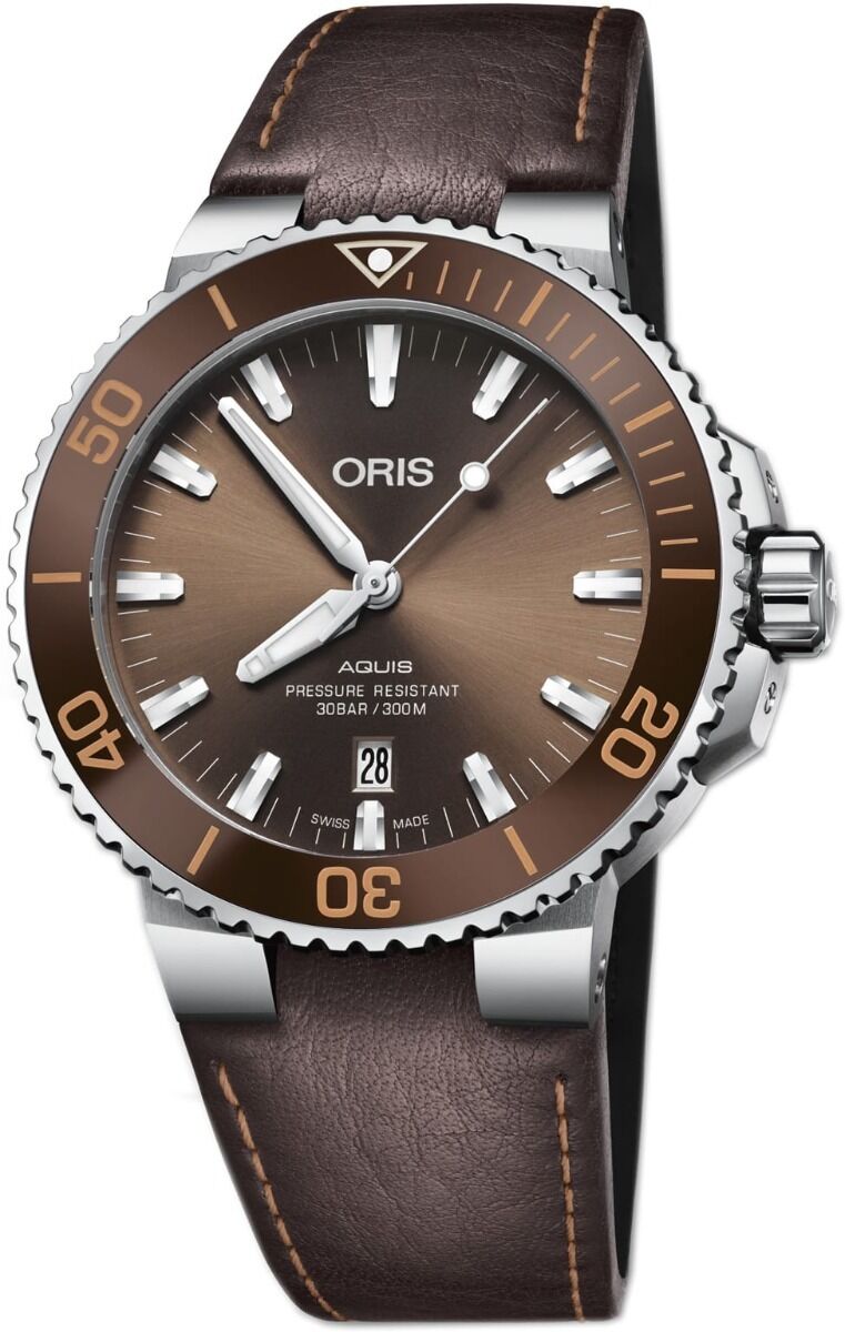 Oris Aquis Date Brown Dial