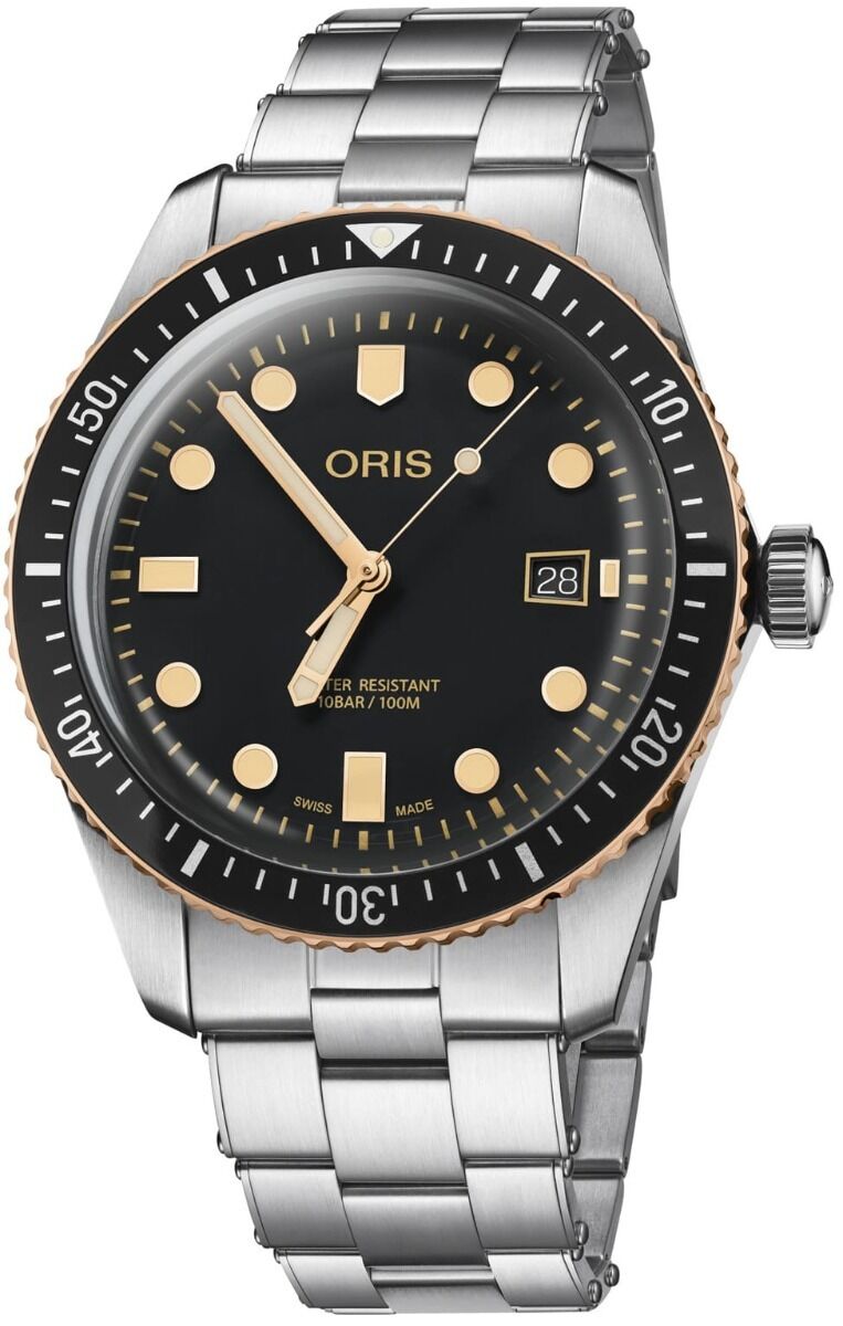 Oris Divers Sixty-Five Black Dial on Bracelet