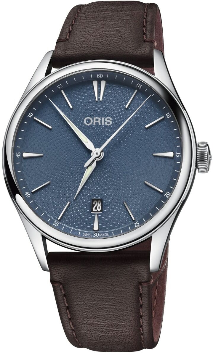 Oris Artelier Date Blue Dial on Strap
