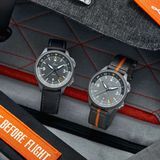 Laco Pilot Frankfurt GMT Schwarz Gray image 3 thumbnail