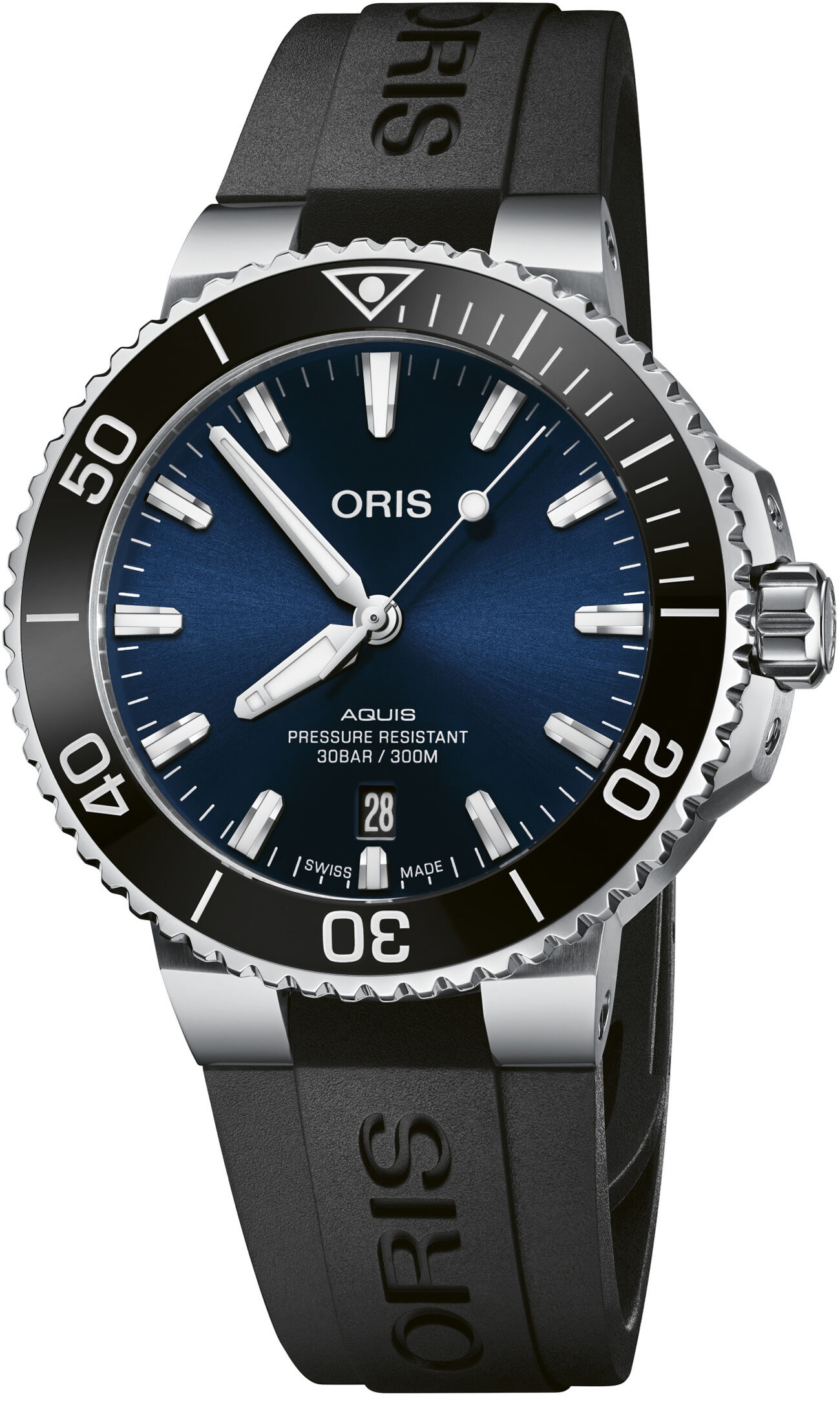 Oris Aquis Date 41.5mm on Rubber Strap
