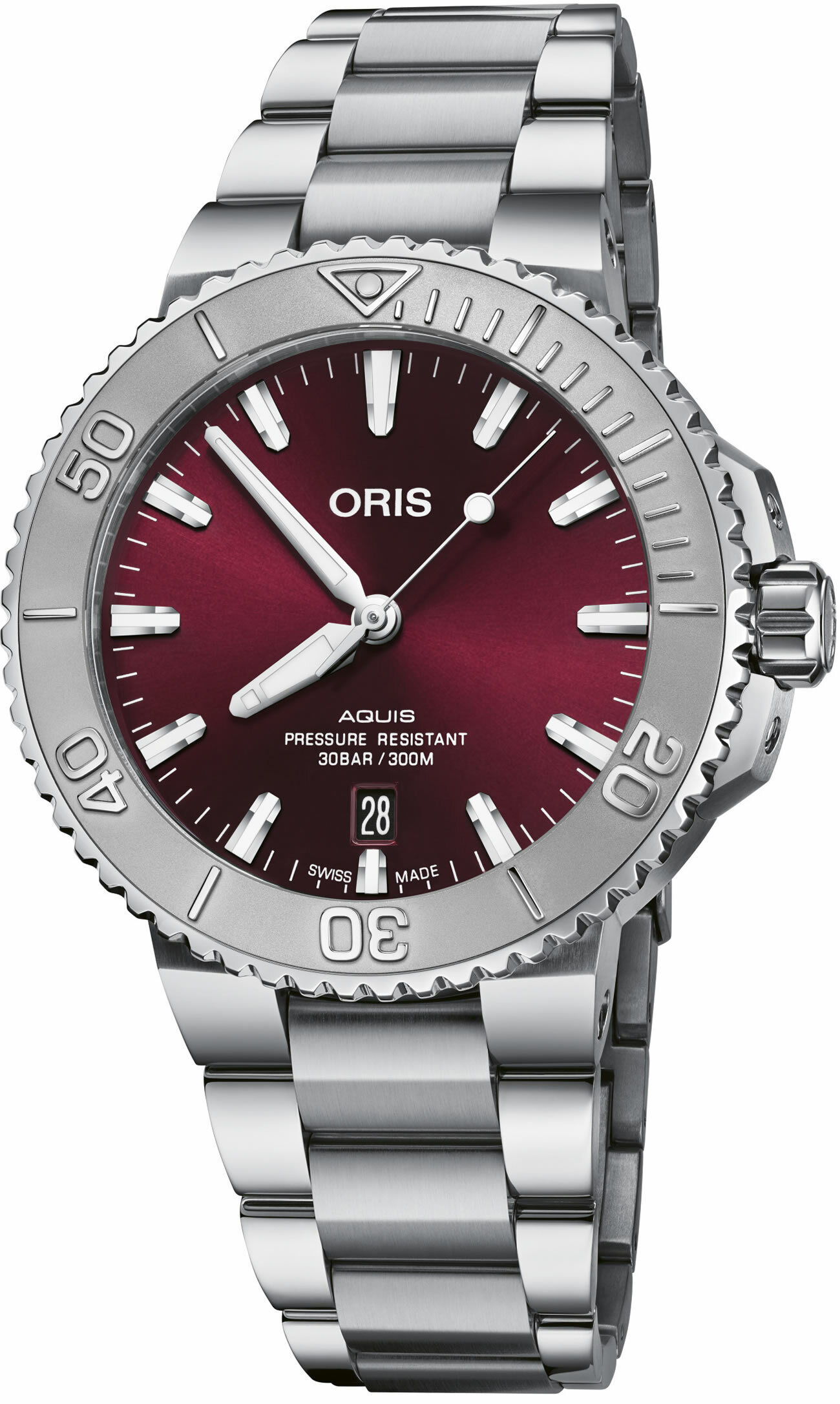 Oris Aquis 41mm Cherry Dial