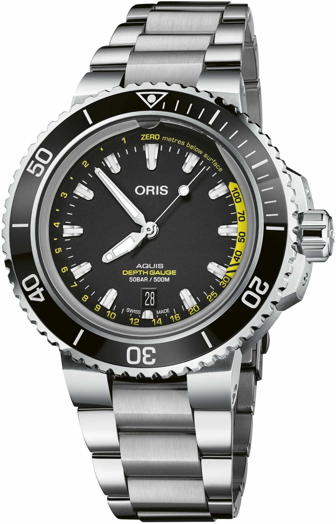 Oris Aquis Depht Gauge on Bracelet