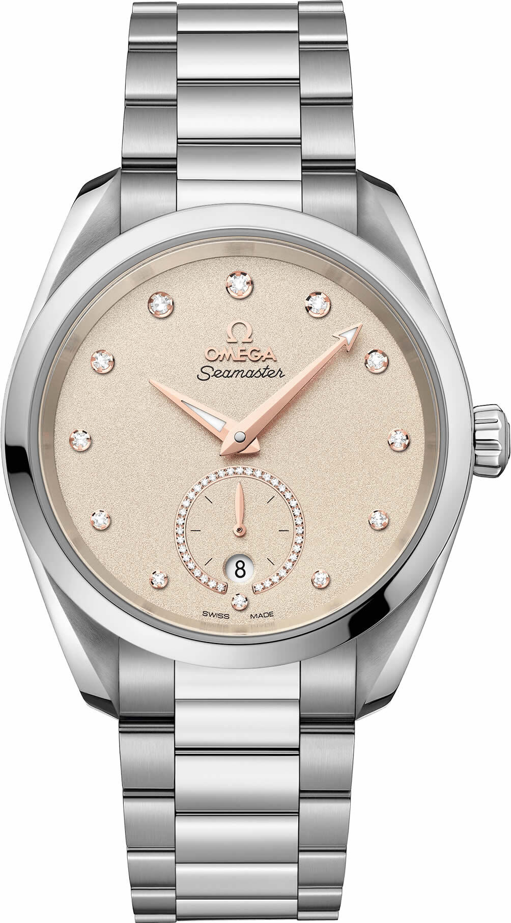 Omega Aqua Terra 150M Small Seconds Beige Dial 38mm on Bracelet