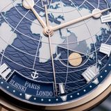 Breguet Marine Hora Mundi 5557 Rose Gold Blue Dial on Rubber Strap image 1 thumbnail