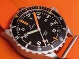 Laco Squad Atlantik 39 on Orange Rubber Strap image 1 thumbnail