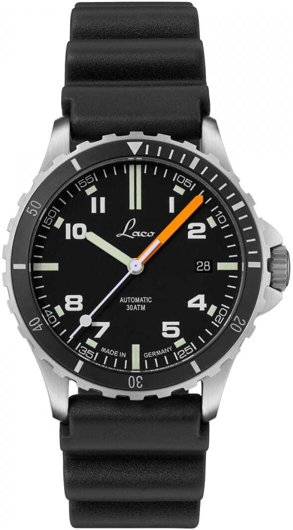 Laco Squad Himalaya 39 on Black Rubber Strap