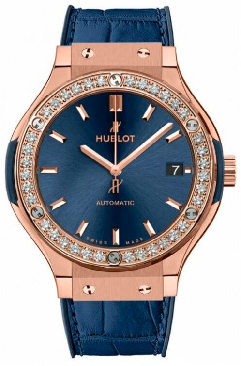 Hublot  565.OX.7180.LR.1204 Classic Fusion King Gold Blue Diamonds