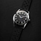 Nivada Grenchen 35002M40 Antarctic 35mm Black White Luminova on Black Racing Strap image 2 thumbnail