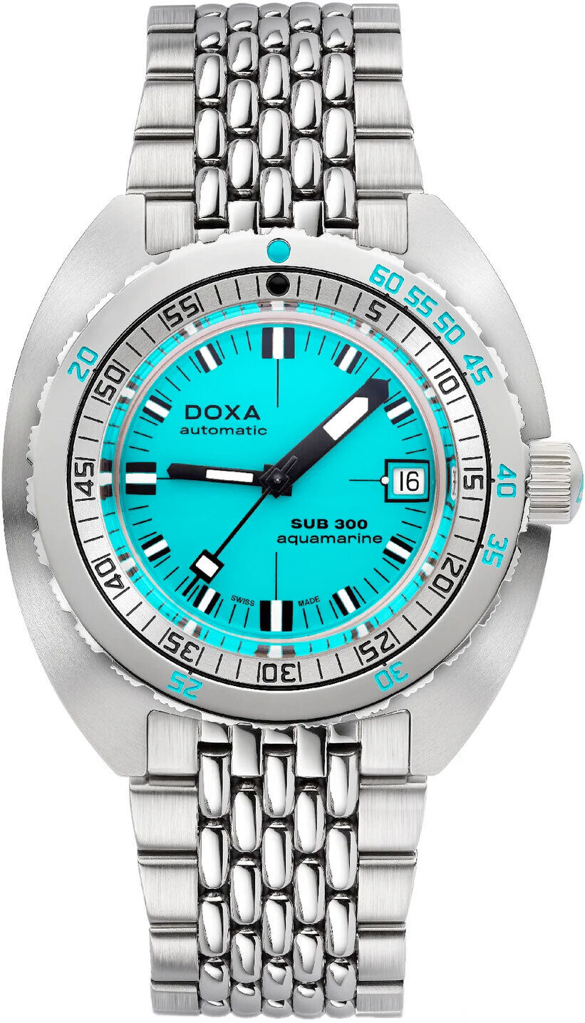 DOXA Sub 300 Aquamarine 821.10.241.10 on Bracelet
