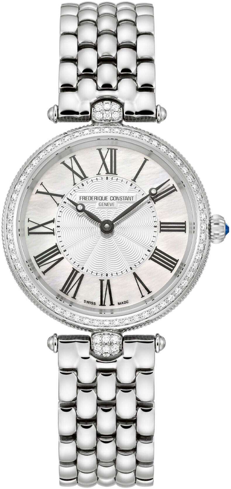 Frederique Constant FC-200MPW2ARD6B Classics Art Deco Round Ladies White Dial