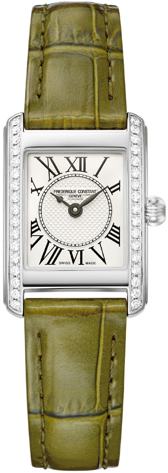 Frederique Constant Classics Carree FC-200MCD16G Ladies White Dial