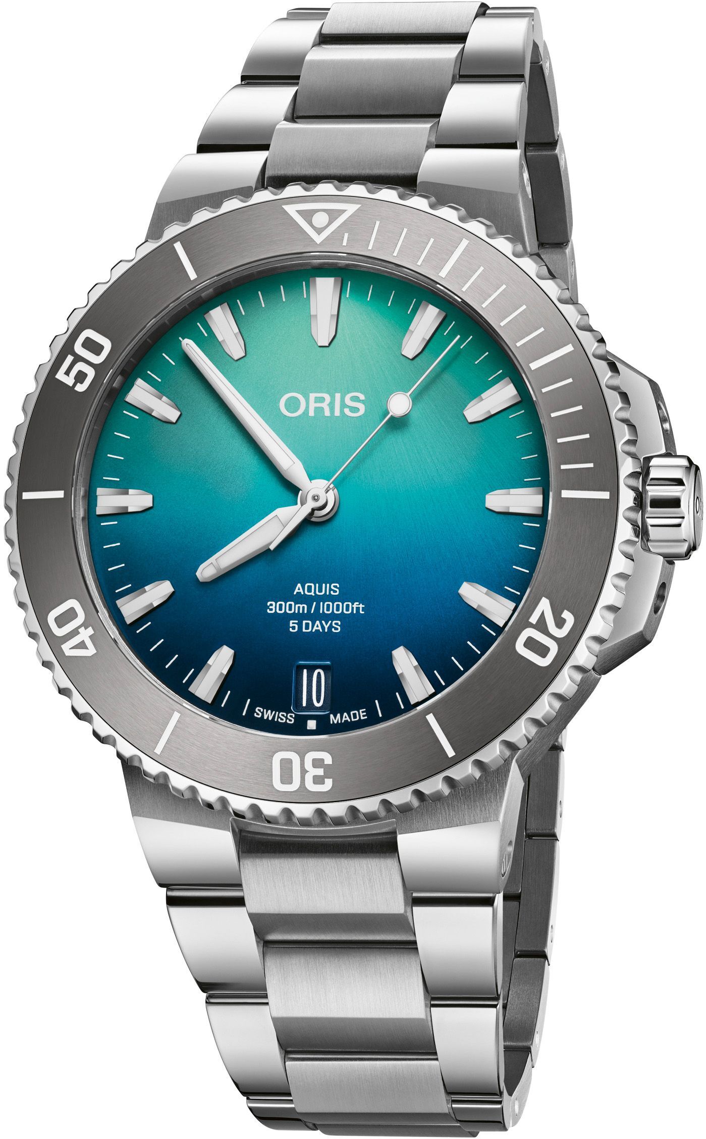 Oris 01 400 7790 4185-Set Aquis Great Barrier Reef Limited Edition IV Blue